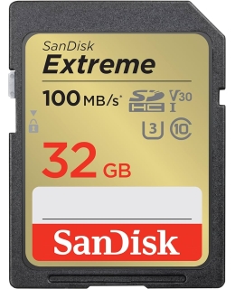 Thẻ nhớ SDHC SanDisk Extreme U3 V30 32GB 100MB/s SDSDXVT-032G-GNCIN