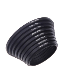 Tep ring Bộ 9 vòng điều hợp bộ lọc 37-49-52-55-62-67-72-77-82mm, từ nhỏ đến lớn