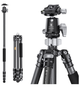 Chân máy Tripod K&F bằng sợi carbon C4+BH-30