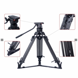 Chân máy quay Tripod V12 Cacbon đầu dầu 100, gọn nhẹ và cứng cáp Chân máy quay Tripod V12 Cacbon đầu dầu 100, gọn nhẹ và cứng cáp