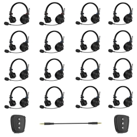 Tai nghe liên lạc nội bộ không dây nhẹ CAME-TV WAERO Pro Full Duplex Dual Antenna 1.9G - 16 tai nghe + 2 gói Nano Tai nghe liên lạc nội bộ không dây nhẹ CAME-TV WAERO Pro Full Duplex Dual Antenna 1.9G - 16 tai nghe + 2 gói Nano