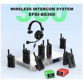Bộ intercom NAYA BS360 - Liên lạc nội bộ không dây và báo hiệu cho máy quay