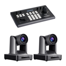 Bộ điều khiển PTZ FEELWORLD KBC10 và Bộ gói 2 camera NDI20X PTZ