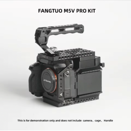 Bộ tản nhiệt FANGTUO M5V PRO dành cho máy ảnh Sony ZV-E10 Mark I & Mark II, kèm phụ kiện mở rộng pin V-Mount