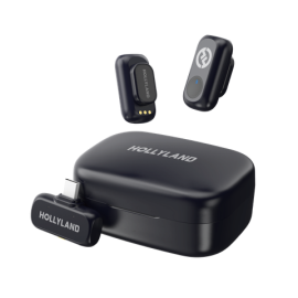 Bộ Micro không dây Hollyland Lark A1 Duo (USB-C RX, hộp sạc) màu Space Gray