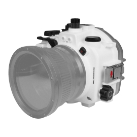 Sony A7S III Salted Line series 40M/130FT Underwater Waterproof camera housing body only. White Sony A7S III Salted Line series 40M/130FT Underwater Waterproof camera housing body only. White