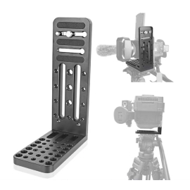 Tấm đế chữ L Tháo Lắp Nhanh Bằng Hợp Kim Nhôm 1/4 "3/8" Cho Chân Máy Ảnh