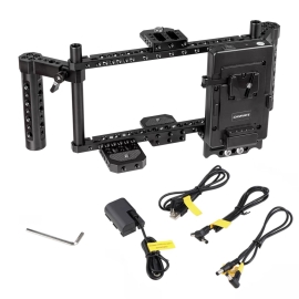 CAMVATE Bộ khung tay nắm cho màn hình 5-7 inch bao gồm cả đế pin V-mount