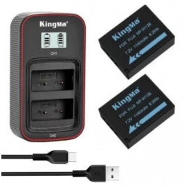 Bộ pin sạc KingMa NP-W126 cho máy ảnh Fujifilm