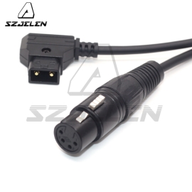 Dây nguồn D-Tap Cổng B sang dây nguồn cáp 4 chân XLR nữ 12V Dây nguồn D-Tap Cổng B sang dây nguồn cáp 4 chân XLR nữ 12V
