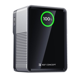 Pin K&F Concept 99Wh V-Mount có sạc nhanh PD100W USB-C và nhiều cổng ra