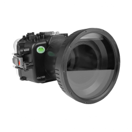 Sony FX30 40M/130FT Underwater camera housing with 6" Glass Flat long port for Sony FE 24-105mm F4 G OSS. Sony FX30 40M/130FT Underwater camera housing with 6" Glass Flat long port for Sony FE 24-105mm F4 G OSS.