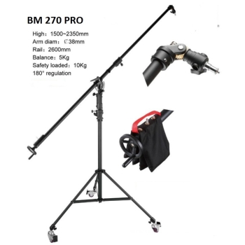 Chân Boom Light stand BM 270 PRO điều chỉnh đèn xoay 360 độ