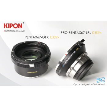 KIPON Bộ ống kính giảm tiêu cự 0,62x PENTAX67-GFX