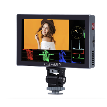FEELWORLD P6X 5.5 Inch 1000nit Aluminium DSLR Camera Field Monitor Touch Screen 4K HDMI Lightweight