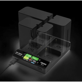 Accsoon TOPRIG 100W 4-Bay NP-F Fast Charger
