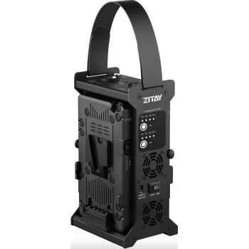 Dual Channel V-Mount Battery Adapter Converter Power Supply for Video LED Light with Quick Release Set