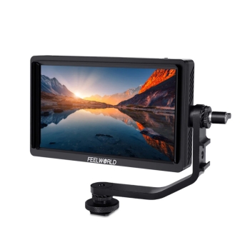 FEELWORLD FW568S Màn hình DSLR hiện trường máy ảnh 6 inch với nguồn ngoài F970 và bộ cài đặt SDI HDMI