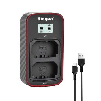 Sạc đôi Kingma NP- FZ100 LCD Dual USB charger