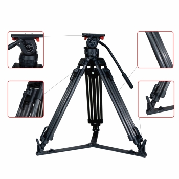 Chân máy quay Tripod  V15 Carbon FULL VAT