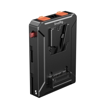 Tấm gắn pin V-Mount quản lý nhiều pin thông minh cho nguồn điện liên tục và khả năng sạc pin liền mạch.