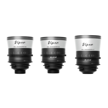 ỐNG KÍNH ANAMORPHIC FULL FRAME BLAZAR VIPER 1.5X 35/50/75mm 3-lens set (PL Mount / Silver Flare) FULL VAT