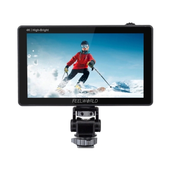 FEELWORLD LUT5E Màn hình máy ảnh DSLR 1600nit độ sáng cao F970 Bộ cài đặt và nguồn bên ngoài