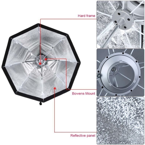 Softbox Dù  Godox Portable  120cm Tổ Ong 
