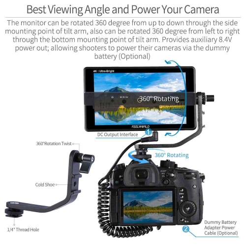FEELWORLD Lut 6S 6inch 2600NITS HDR/3D Lut