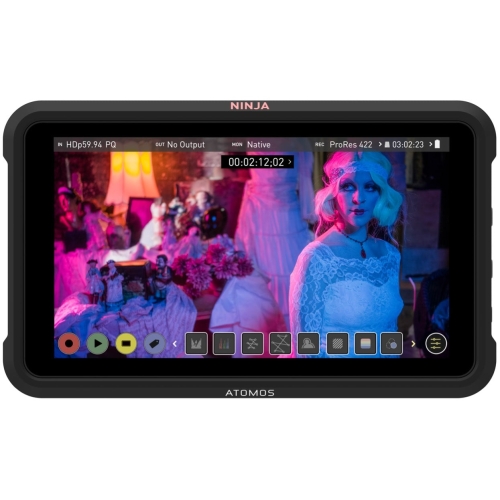 Màn hình video màu 5 inch, dùng cho camera hiệu Atomos, mã ATOMNJAV01/ Atomos monitor Ninja V Kích thước 5 inch