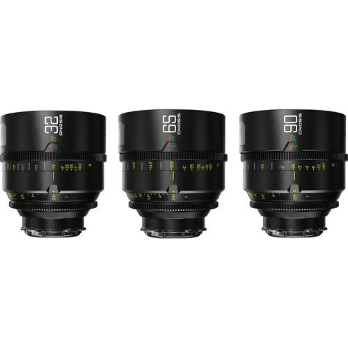Bộ 3 ống kính Macro Prime 32, 65, 90mm T2.8 của DZOFilm (LPL có ngàm PL & EF)