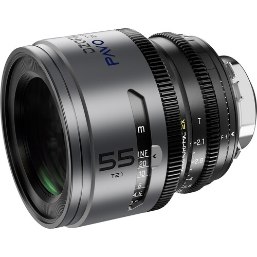 Bộ 6 ống kính DZOFilm PAVO 2x Anamorphic (Lớp phủ màu xanh, Ngàm PL/EF, Chân)