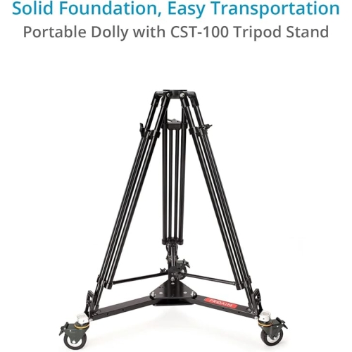 Cần trục máy quay Proaim 7' Wave-2, nghiêng ngang, chân đế Dolly | Tương thích với Gimbal