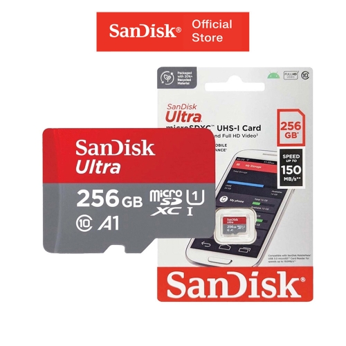 Thẻ Nhớ MICROSD 256GB SANDISK ULTRA A1 150 MB/S 