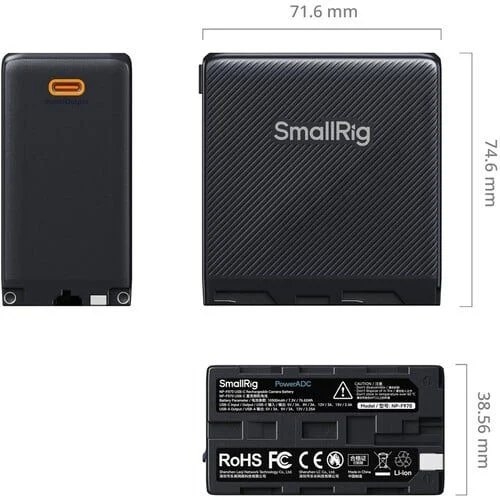 Pin SmallRig 4469 NP-F970 USB-C (Black)