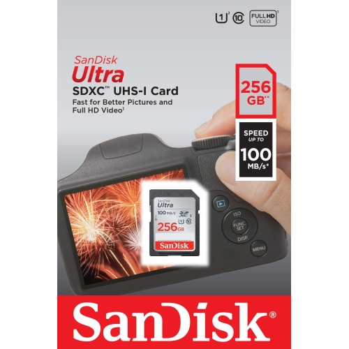Thẻ Nhớ SANDISK SDXC ULTRA 256GB CLASS 10 100MB/S