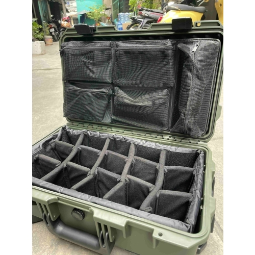 Vali chống sốc, chống nước Smriti dùng để đựng đồ thiết bị quay phim, chụp ảnh, len, máy quay (S5129 Màu Xanh Bộ Đội)