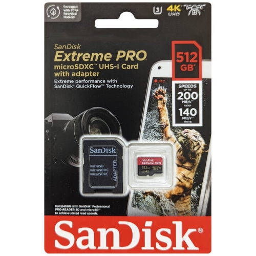Thẻ Nhớ MICROSD 512GB SANDISK EXTREME PRO 200 MB/S