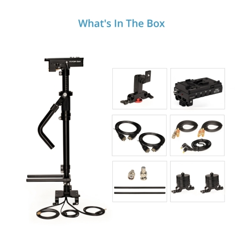 Bộ ổn định máy quay video Flycam Zest Pro có kết nối nguồn | V-Mount
