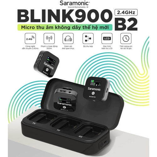 Bộ micro không dây Saramonic Blink 900 B2