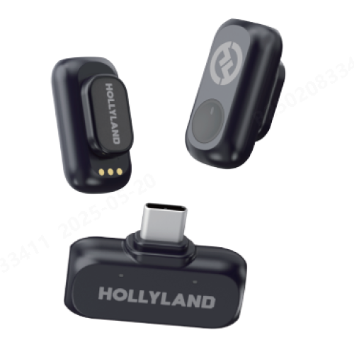 Bộ Micro không dây Hollyland LARK A1 (USB-C RX) Mini Duo Space Gray
