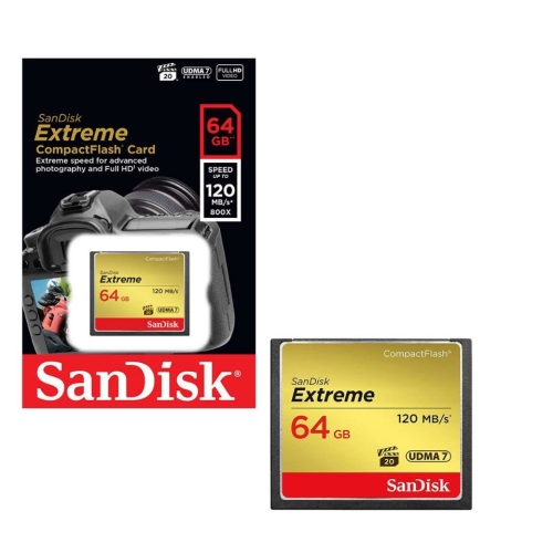 Thẻ Nhớ CF SANDISK EXTREME 64GB 800X 120MB/S