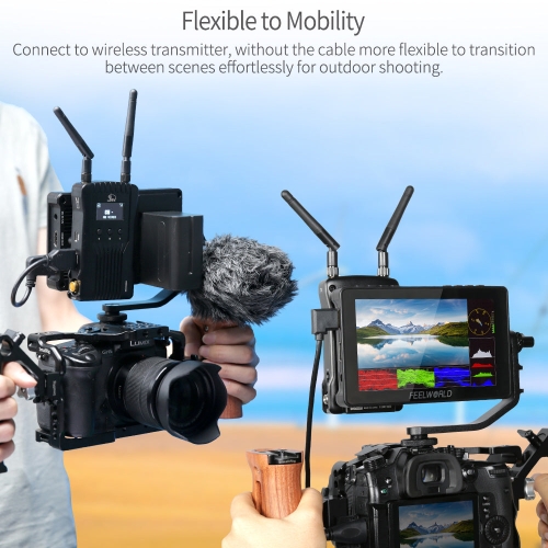 FEELWORLD F5 Pro V4 Màn hình cảm ứng 6 inch màn hình máy ảnh 3DLUT DSLR  bộ phụ kiện F970