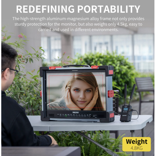 SEETEC P215 PRO-CO 21.5 inch 1000nit High Bright Portable Protective Broadcast Monitor with SDI HDMI