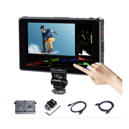 FEELWORLD S7 7 Inch 12G SDI HDMI2.0 Camera Field Monitor with 1600nit High Brightness Touchscreen