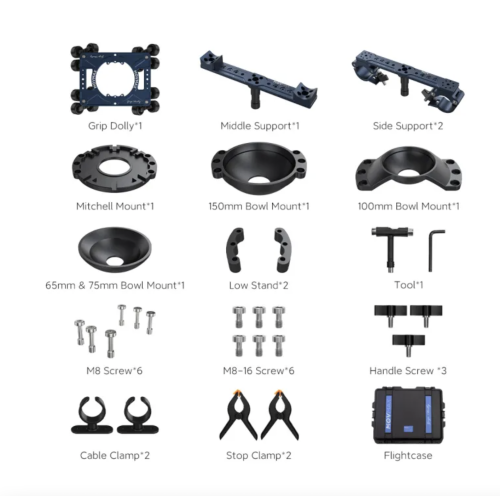 Movmax Grip Dolly Pro Kit With Flightcase