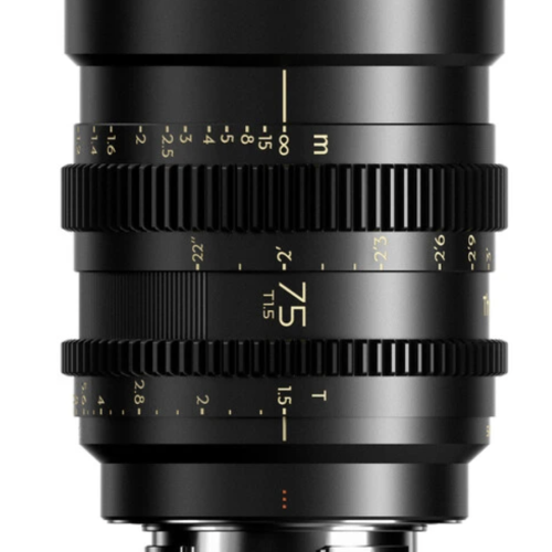DzoFilm Thypoch Simera-c 75mm T1.5 Cine line FF Prime E-Mount Black