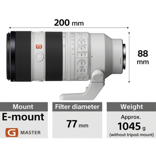 Sony FE 70-200mm F2.8 GM OSS Mark II, Mới 100% (Chính hãng)