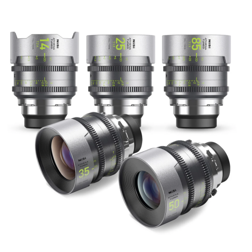 NiSi Athena Tuned Prime Full Frame Cinema Lens Set with 5 Lenses