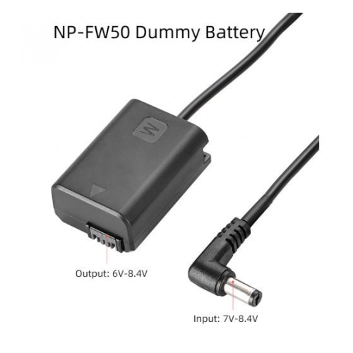 Pin Ảo - Dummy Battery KingMa Cho Sony NP-FW50 + Adapter Dùng Nguồn Điện 220v